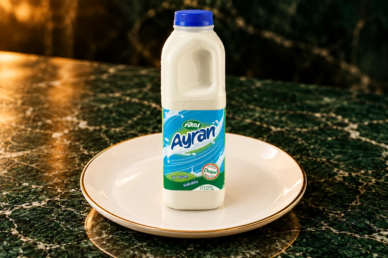 1 Litre Ayran için temsili sunum