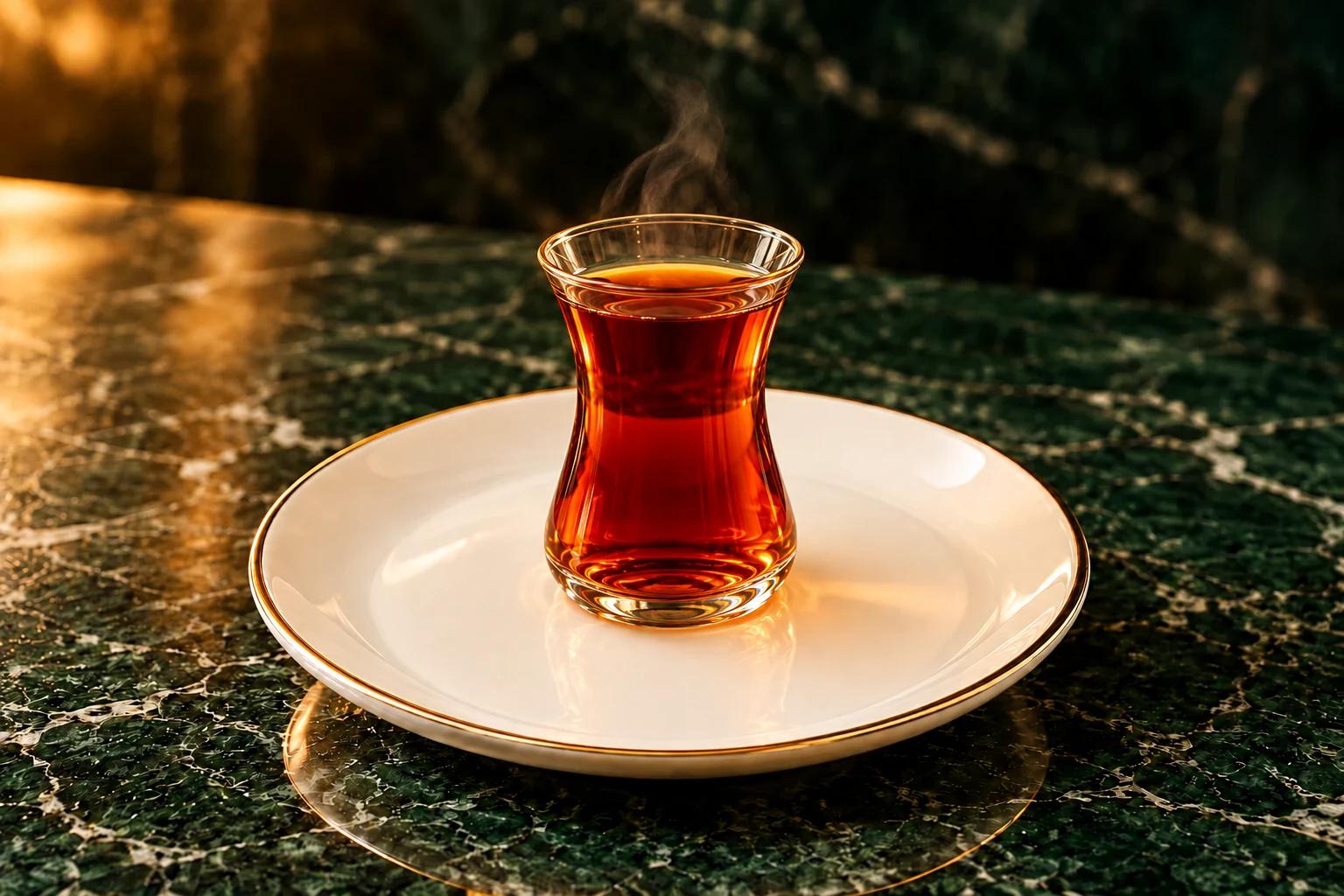 Çay için temsili sunum