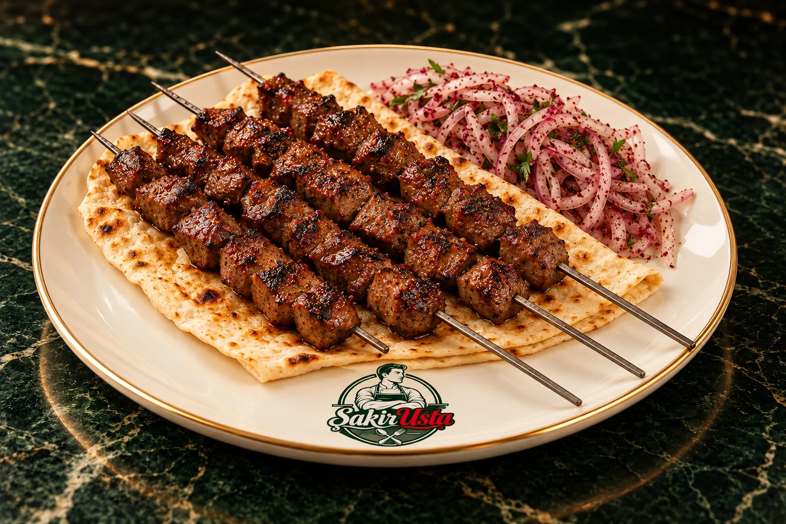 Kuzu Ciğer (4 şiş) için temsili sunum