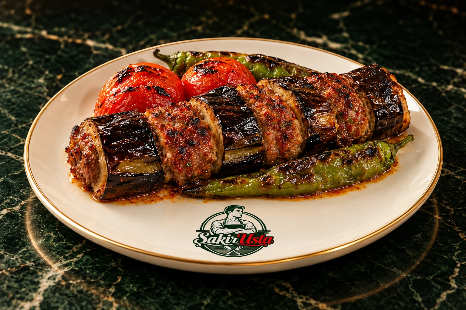 Patlıcan Kebap için temsili sunum